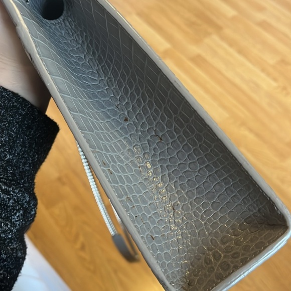 YSL Grey Croc Embossed Bag - Picture 16 of 17